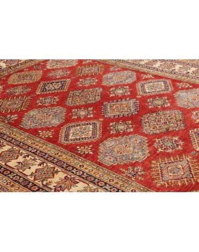 Tappeto Kazak Fine Pakistan rosso giallo 200x296
