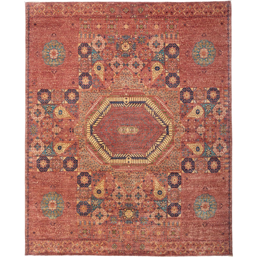 Tappeto Mamlouk Pakistan rosso 245x306 Tappeto Mamlouk Pakistan rosso 245x306