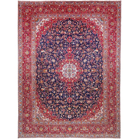 Tappeto Kashan Persia marrone arancione 302x408