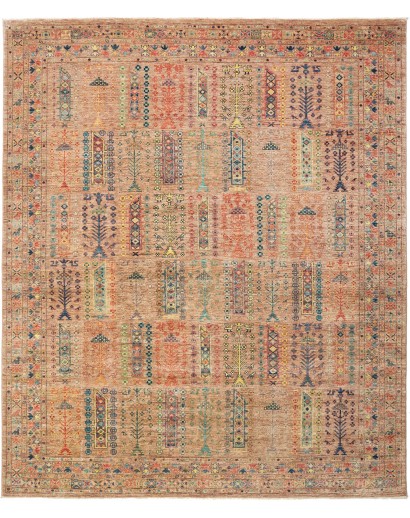 Tappeto Tribal Pakistan marrone grigio 245x298