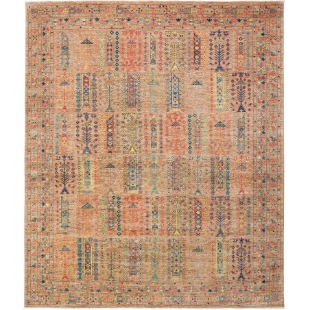 Tappeto Tribal Pakistan marrone grigio 245x298