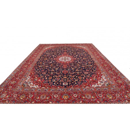 Tappeto Kashan Persia marrone arancione 302x408
