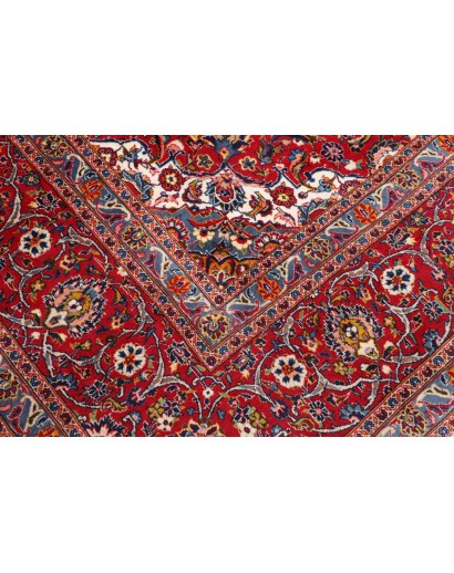 Tappeto Kashan Persia marrone arancione 302x408