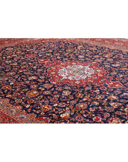 Tappeto Kashan Persia marrone arancione 302x408