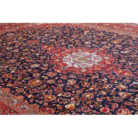 Tappeto Kashan Persia marrone arancione 302x408