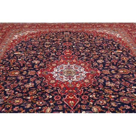Tappeto Kashan Persia marrone arancione 302x408