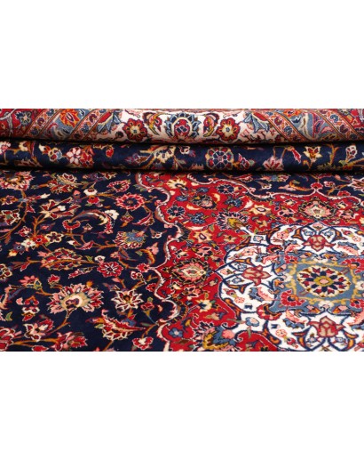 Tappeto Kashan Persia marrone arancione 302x408