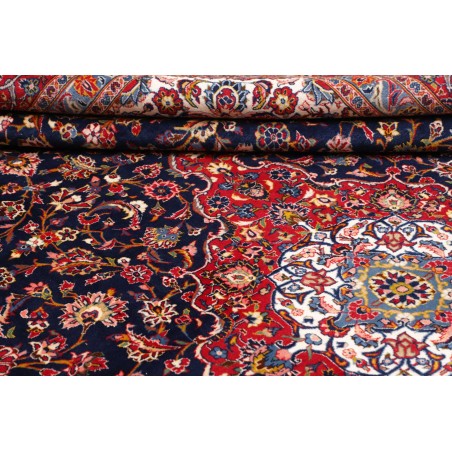 Tappeto Kashan Persia marrone arancione 302x408