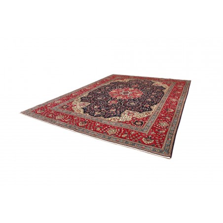 Tappeto Tabriz Persia marrone bianco 304x394