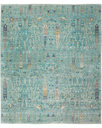 Tappeto Shahi Fine Pakistan verde grigio 243x293