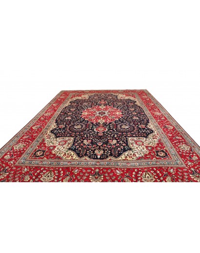 Tappeto Tabriz Persia marrone bianco 304x394