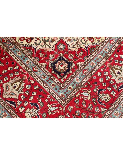 Tappeto Tabriz Persia marrone bianco 304x394