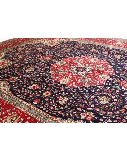 Tappeto Tabriz Persia marrone bianco 304x394