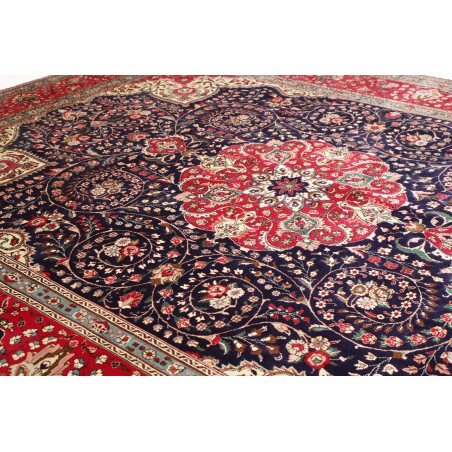 Tappeto Tabriz Persia marrone bianco 304x394