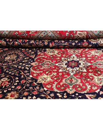 Tappeto Tabriz Persia marrone bianco 304x394