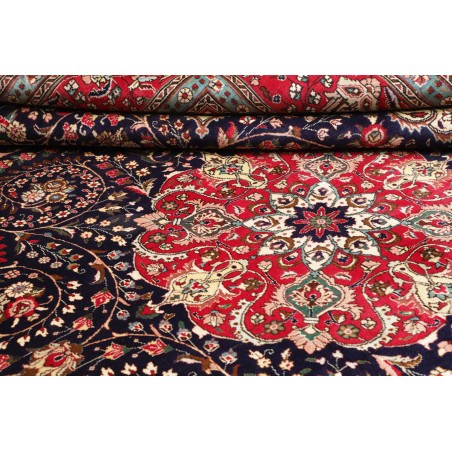 Tappeto Tabriz Persia marrone bianco 304x394