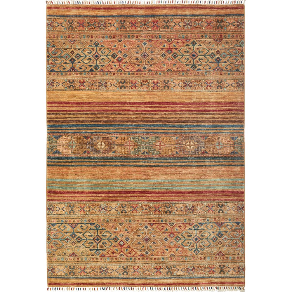 Tappeto Rubin Pakistan arancione marrone 148x208 Tappeto Rubin Pakistan arancione marrone 148x208