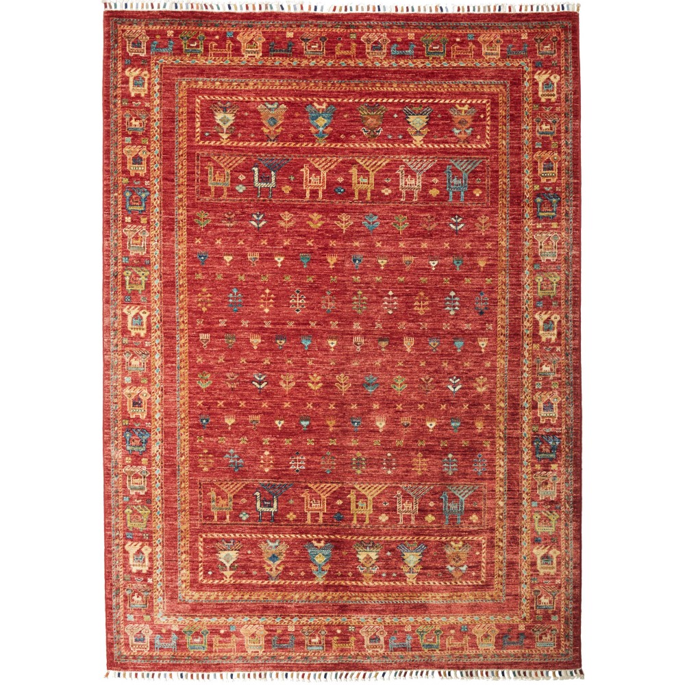 Tappeto Rubin Pakistan marrone arancione 145x208 Tappeto Rubin Pakistan marrone arancione 145x208