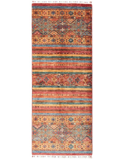 Tappeto Samarkand Pakistan rosso bianco 76x196