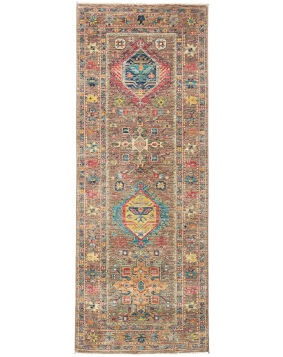Tappeto Tribal Pakistan marrone 76x202