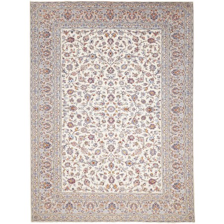 Tappeto Kashan Persia bianco marrone 256x346