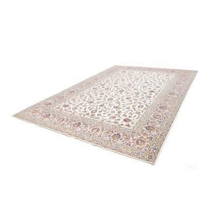 Tappeto Kashan Persia bianco marrone 256x346