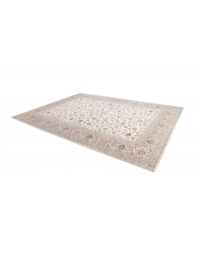 Tappeto Kashan Persia bianco marrone 256x346