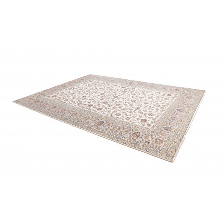 Tappeto Kashan Persia bianco marrone 256x346