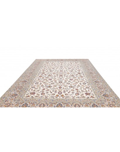 Tappeto Kashan Persia bianco marrone 256x346