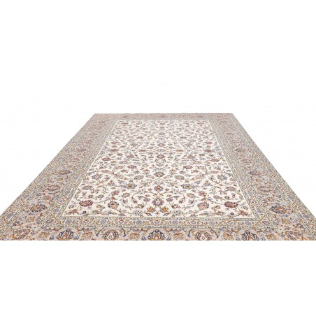 Tappeto Kashan Persia bianco marrone 256x346