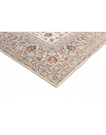 Tappeto Kashan Persia bianco marrone 256x346