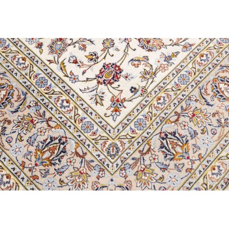Tappeto Kashan Persia bianco marrone 256x346