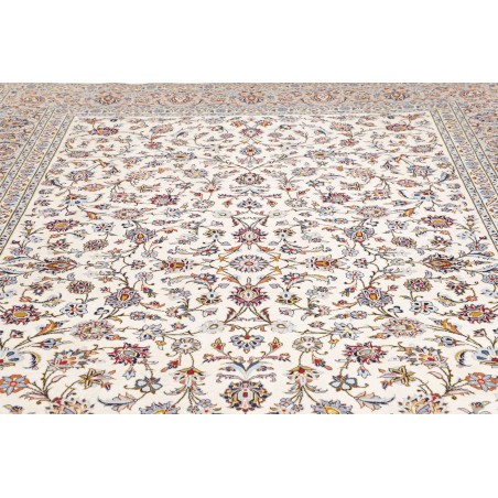 Tappeto Kashan Persia bianco marrone 256x346