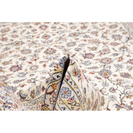 Tappeto Kashan Persia bianco marrone 256x346