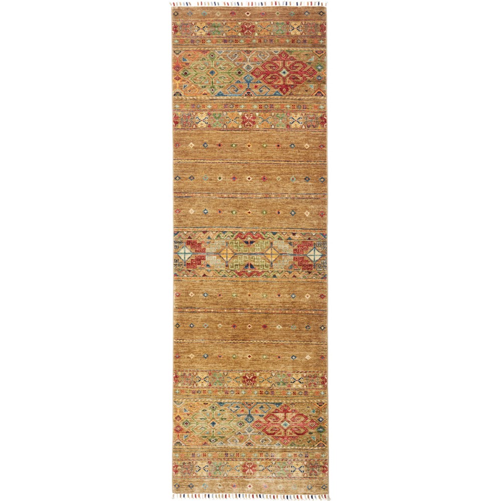 Tappeto Rubin Pakistan arancione grigio 81x253 Tappeto Rubin Pakistan arancione grigio 81x253