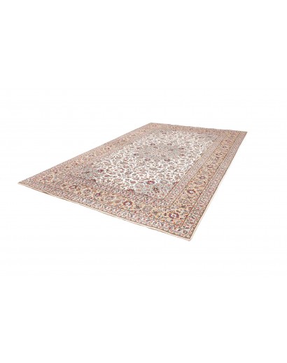 Tappeto Kashan Persia beige grigio 242x360