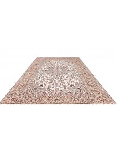 Tappeto Kashan Persia beige grigio 242x360
