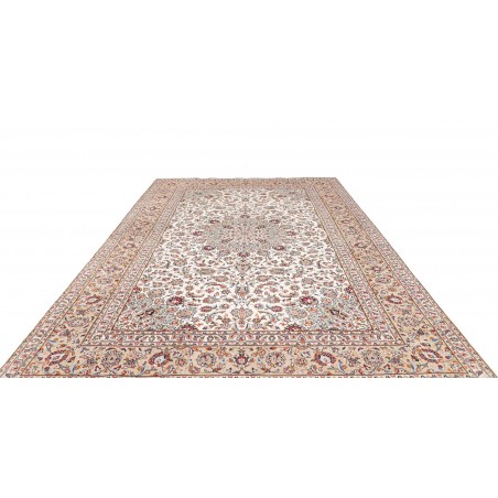 Tappeto Kashan Persia beige grigio 242x360