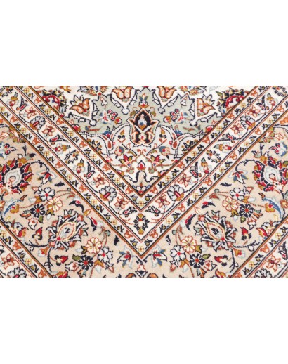 Tappeto Kashan Persia beige grigio 242x360