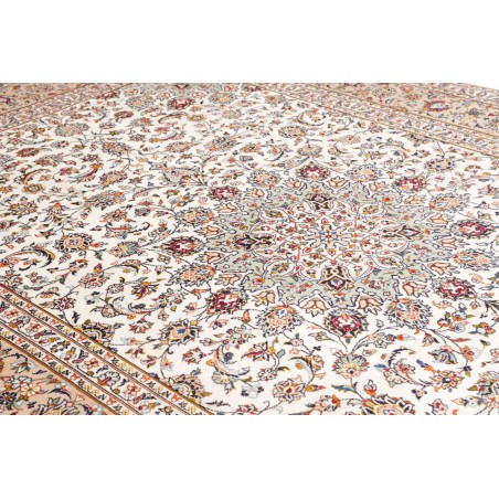 Tappeto Kashan Persia beige grigio 242x360