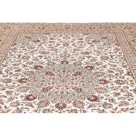 Tappeto Kashan Persia beige grigio 242x360