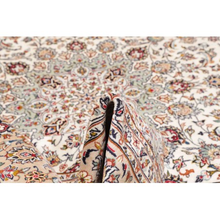 Tappeto Kashan Persia beige grigio 242x360