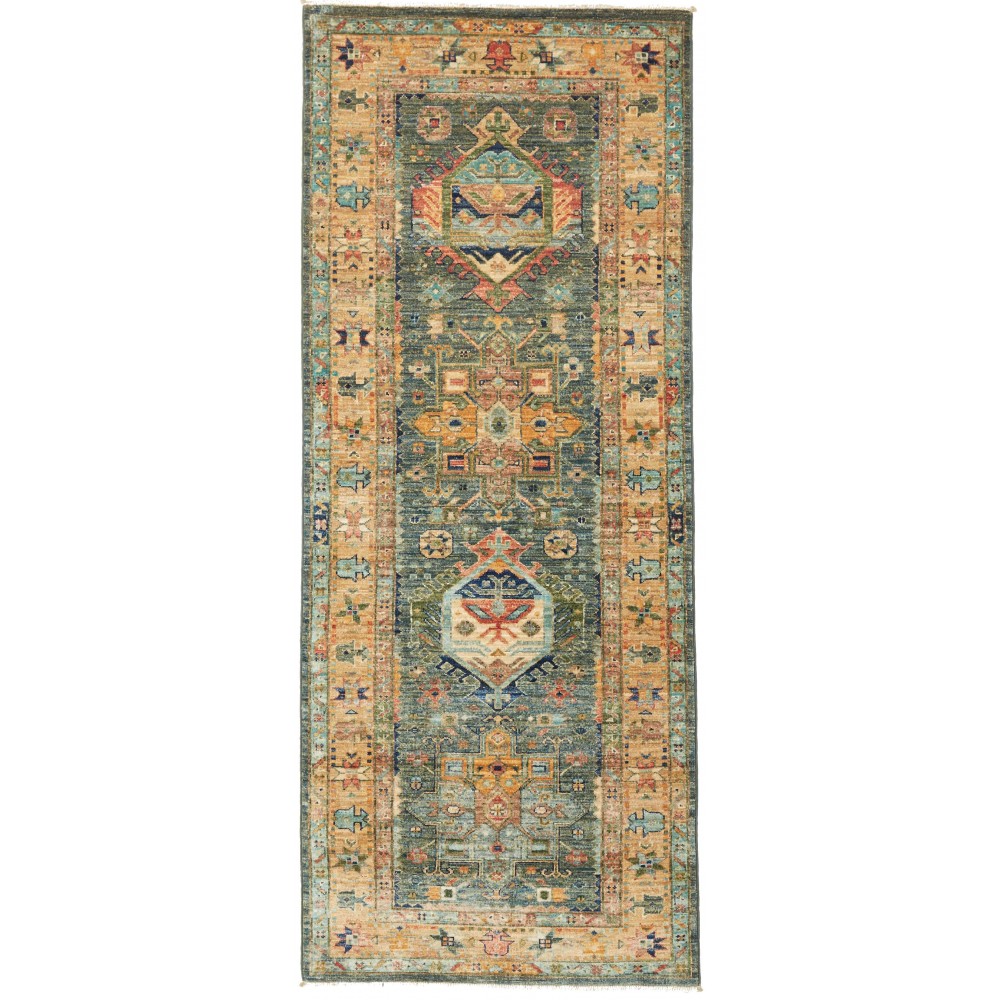 Tappeto Tribal Pakistan marrone 80x198 Tappeto Tribal Pakistan marrone 80x198