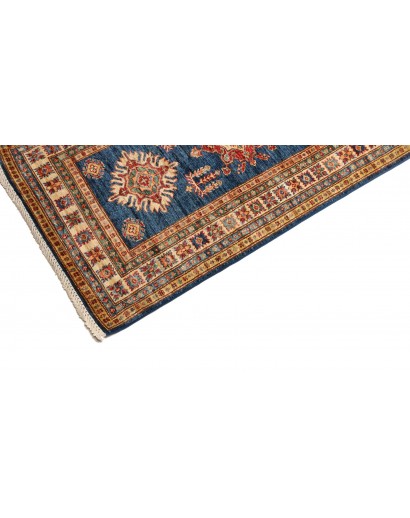 Tappeto Kazak Fine Pakistan azzurro arancione 83x386