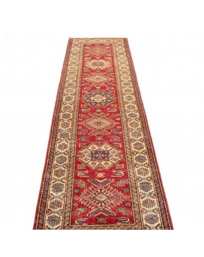 Tappeto Kazak Fine Pakistan rosso grigio 80x290