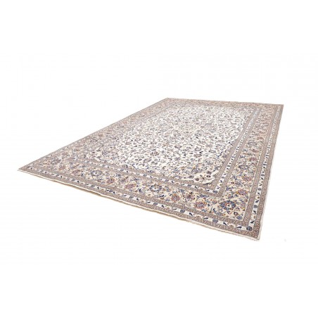 Tappeto Kashan Persia bianco azzurro 295x400