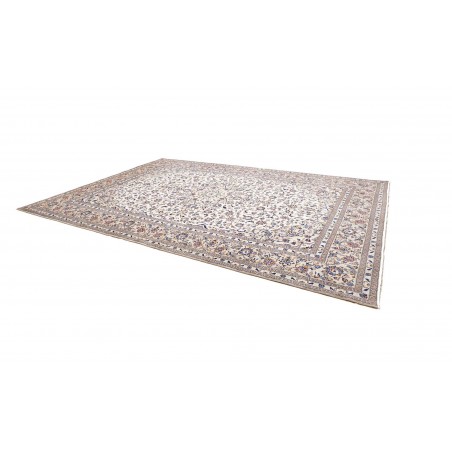 Tappeto Kashan Persia bianco azzurro 295x400