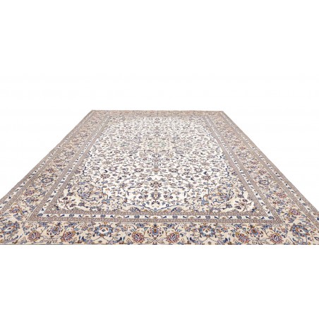 Tappeto Kashan Persia bianco azzurro 295x400