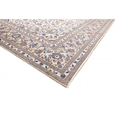 Tappeto Kashan Persia bianco azzurro 295x400