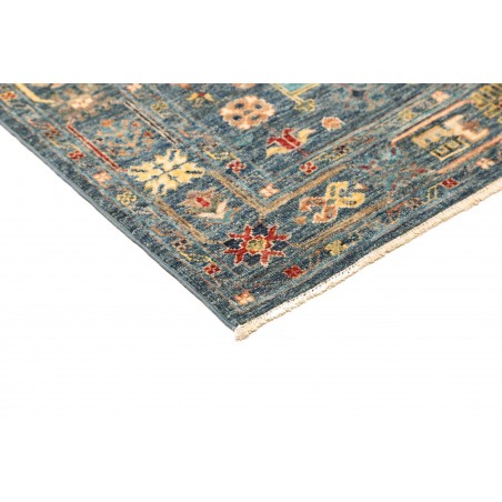 Tappeto Tribal Pakistan bianco azzurro 102x157